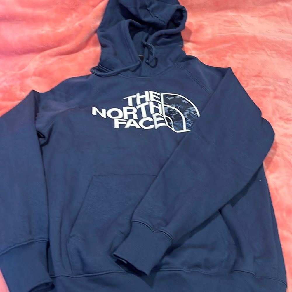 Blue northface hoodie